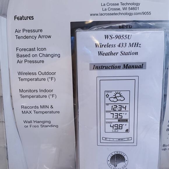 Bass Pro Shops Wireless Weather Station Weather Forecast Outdoor Sensor La Cross - Picture 7 of 12